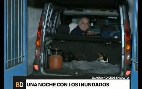 Cómo pasaron la noche los inundados de Salto