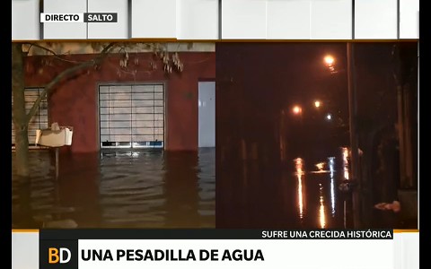 Amanece en Salto y el agua no baja