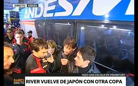 Volvió River al país con una copa más