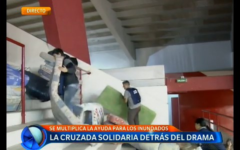 Solidaridad con los inundados en el Monumental