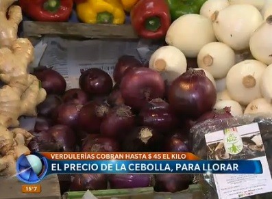 Para llorar: la cebolla se cobra hasta $ 45 el kilo