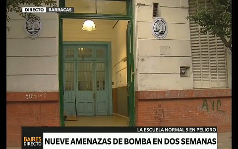 Nueve amenazas de bomba en una escuela de Barracas