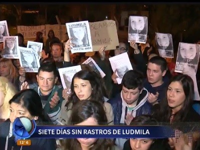 A una semana de su desaparición, marchan los familiares y amigos de Ludmila