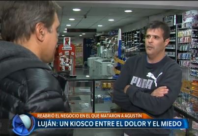 Luján: un kiosco entre el dolor y el miedo