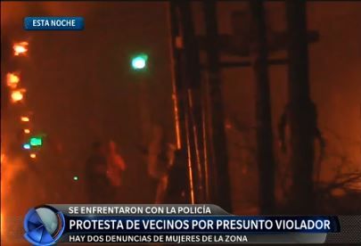 Vecinos de Los Hornos protestaron por un presunto violador