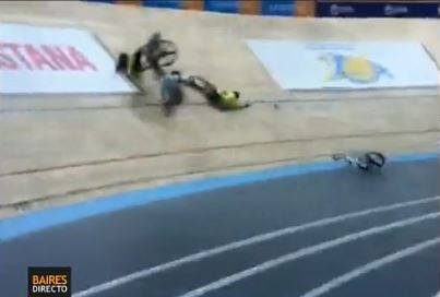 Un porrazo en bicicleta