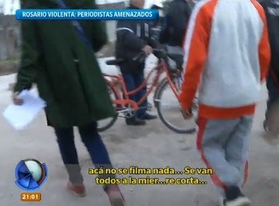 Amenazaron de muerte a periodistas de Canal 5 de Rosario en plena cobertura