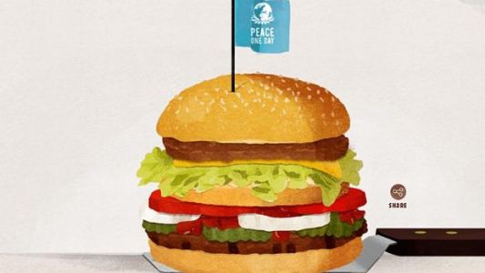 Cadenas de hamburguesas se unen en el Día de la Paz