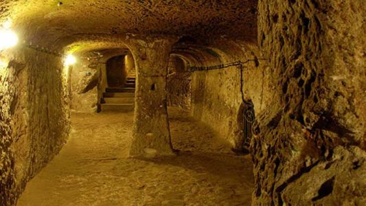 Imágenes de la ciudad subterránea encontrada en Turquía hace más de 50 años