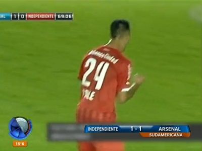 Empate en un gol entre Independiente y Arsenal por la Sudamericana