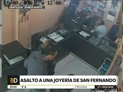 Asalto a una joyería en San Fernando