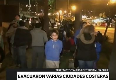 Chile: se evacuaron varias ciudades costeras