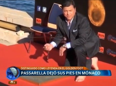 Passarella dejó sus pies en Mónaco