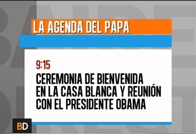 La agenda del Papa este miércoles en Estados Unidos