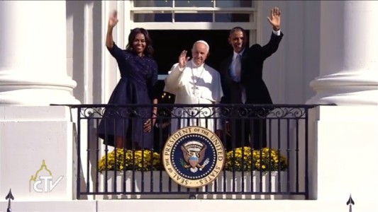 El Papa Francisco ya está en la Casa Blanca junto a Obama