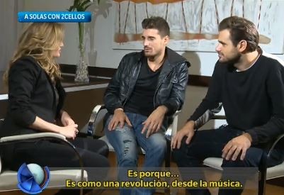 Telefe Noticias a solas con 2Cellos