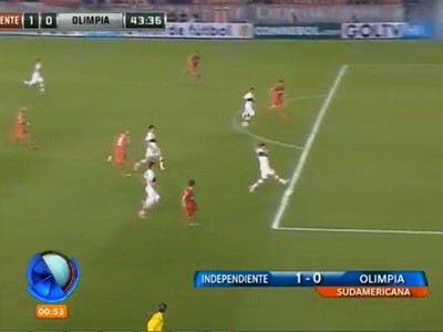 Triunfo corto de Independiente ante Olimpia por la Sudamericana