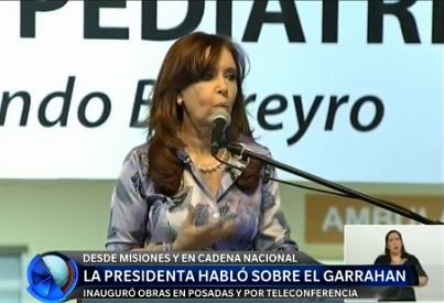 Duras críticas de la Presidenta a Macri por desfinanciar al Hospital Garrahan
