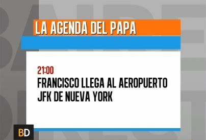El Papa llega esta noche a Nueva York