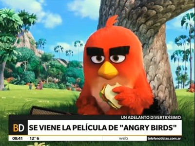 Un anticipo de la película de Angry Birds