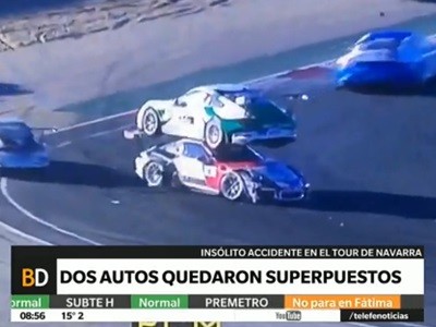 Insólito accidente en el Tour de Navarra