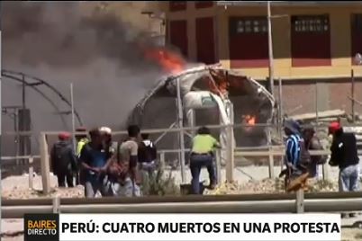 Protesta de mineros dejó cuatro muertos en Perú