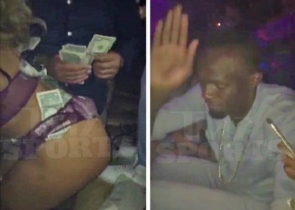 Video: la fiesta de Usain Bolt con strippers en el cumpleaños del rapero Lil Wayne