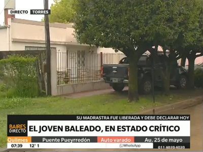 Sigue grave el joven baleado por su madrastra