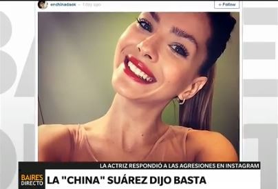 "Vivan y dejen vivir", se quejó la "China" Suárez
