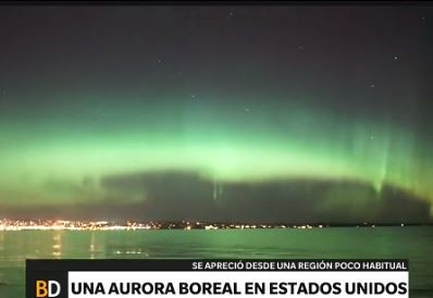 Una aurora boreal en Estados Unidos