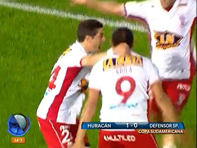 Huracán ganó 1 a 0 de local por la Sudamericana ante Defensor Sporting