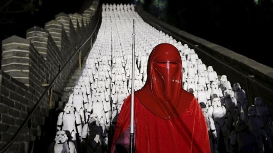 Fotos: las tropas imperiales de Star Wars coparon la Muralla China