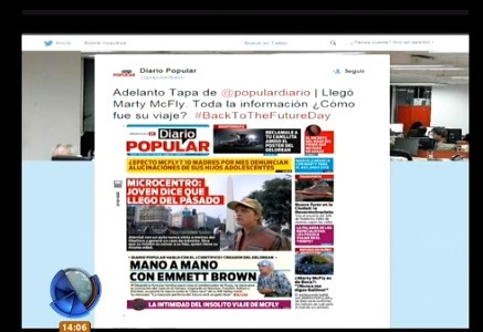 Los medios y las redes sociales se hacen eco del día de "Volver al futuro"