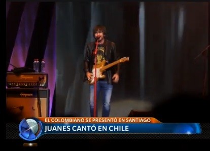 Juanes cantó en Chile