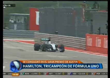 Hamilton, tricampeón de Fórmula 1