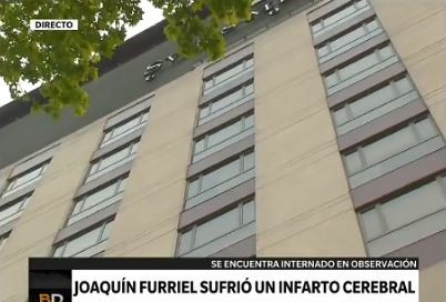 Joaquín Furriel continúa internado