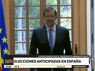 Convocan a elecciones anticipadas en España
