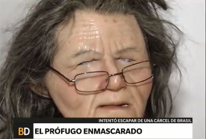 Intentó escapar de prisión con un sofisticado disfraz de anciana