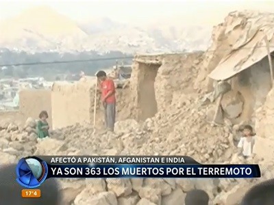 Asciende el número de muertos por el terremoto en Afganistán y Pakistán