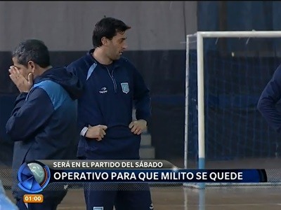 Operativo Clamor en Racing: qué se quede MIlito