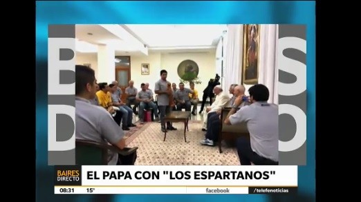El papa Francisco recibió a "Los Espartanos" el equipo de rugby integrado por exconvictos