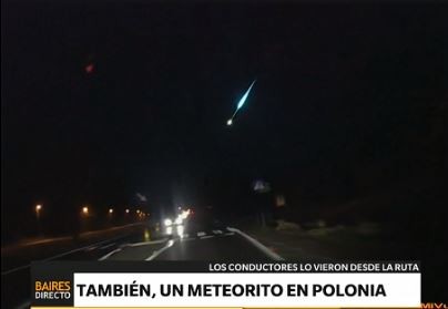 También cayó un meteorito en Polonia