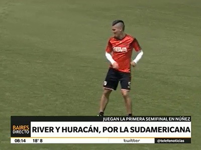 River entrena pensando en Huracán