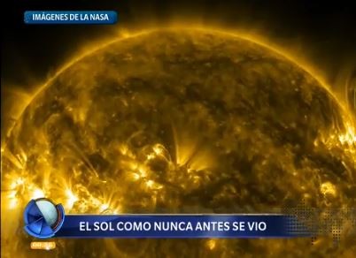 La NASA publicó imágenes del sol en ultra-alta definición