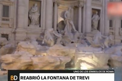 Reabrieron la Fontana di Trevi tras una larga restauración