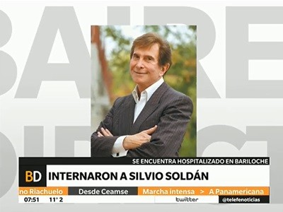 Internaron en Bariloche a Silvio Soldán