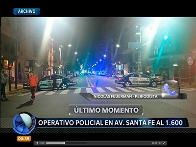 Fuerte operativo policial por toma de rehenes