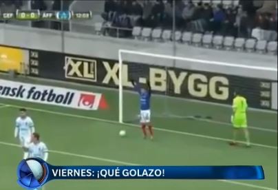Un golazo en la liga sueca
