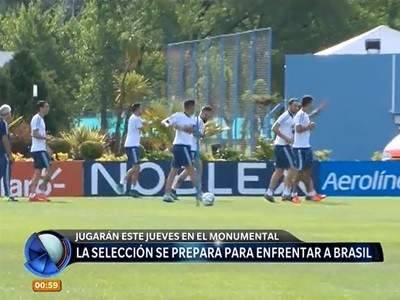 La selección se prepara para enfrentar a Brasil