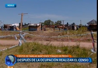 Gobierno bonaerense asegura que vecinos dejarán el predio tomado después del censo
